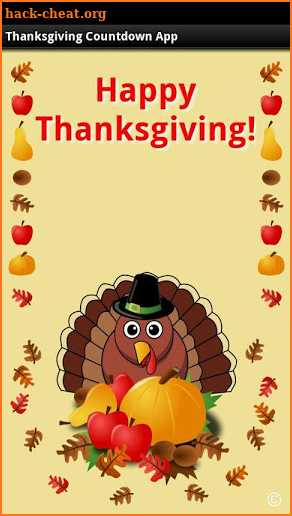 Thanksgiving Countdown App screenshot