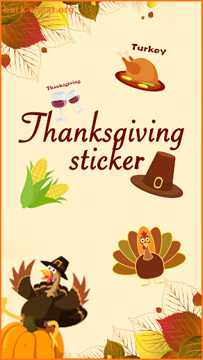 Thanksgiving Day Emoji Sticker screenshot