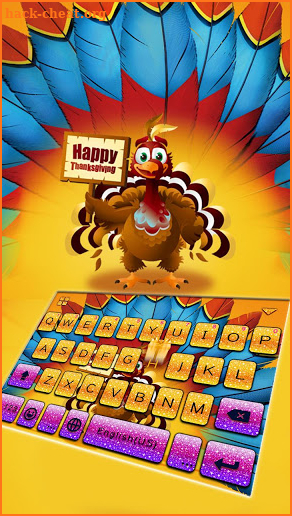 Thanksgiving Day New Keyboard Theme screenshot