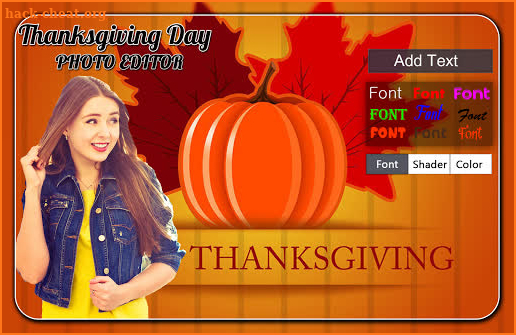 Thanksgiving Day Photo Editor screenshot