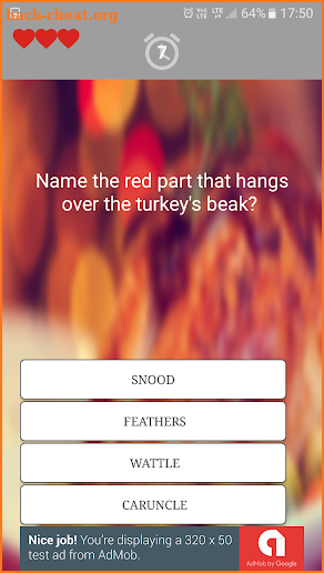 Thanksgiving Day Quiz screenshot