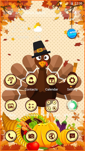 Thanksgiving Days APUS Launcher theme screenshot