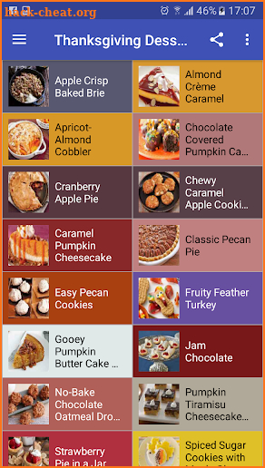 Thanksgiving Desserts Recipe screenshot