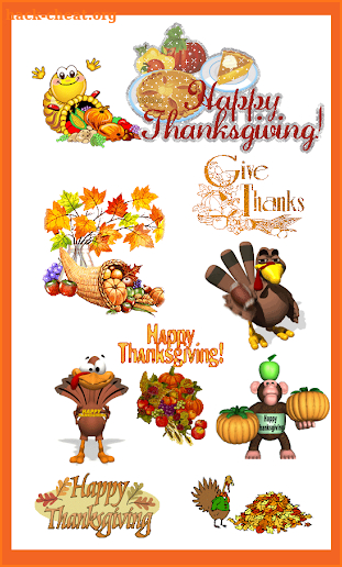 Thanksgiving Gif Stickers screenshot
