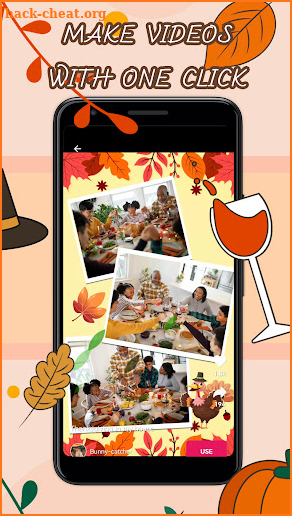 Thanksgiving Greeting Photo Video Maker 2021 screenshot