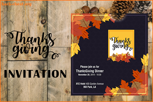 Thanksgiving Invitation screenshot