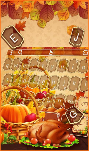 Thanksgiving Keyboard Theme screenshot