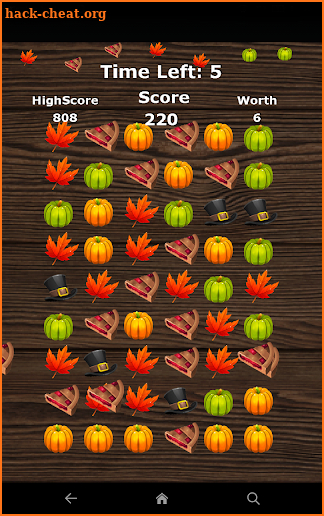 Thanksgiving Match 3 Game screenshot