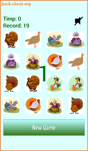 Thanksgiving Memory Game screenshot
