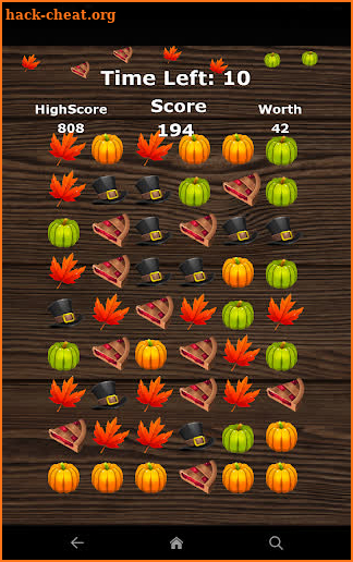 Thanksgiving Retro Match 3 Game screenshot