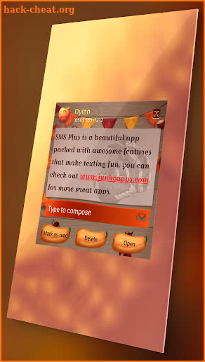 Thanksgiving SMS Theme screenshot