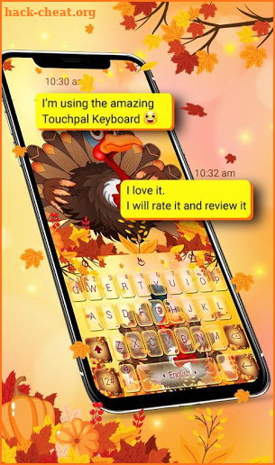 Thanksgiving Turkey Keyboard Theme screenshot