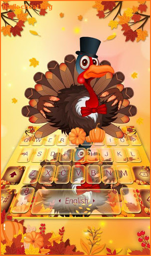 Thanksgiving Turkey Keyboard Theme screenshot
