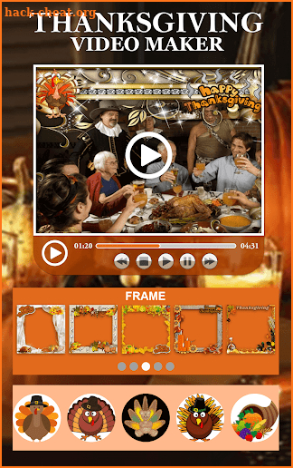 Thanksgiving Video Maker : Thanksgiving Slideshow screenshot