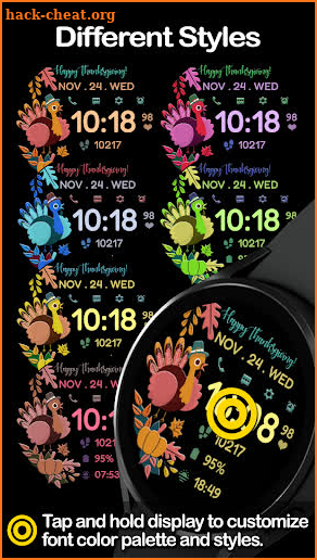 Thanksgiving Watchface screenshot