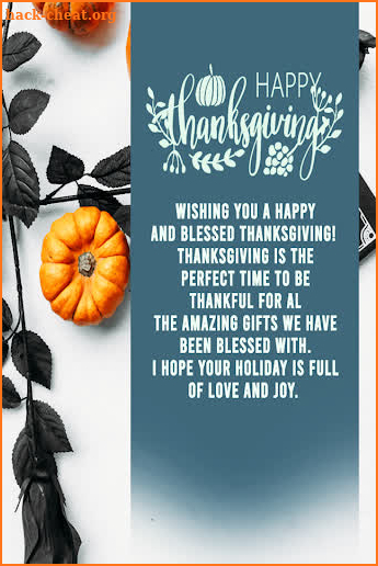Thanksgiving Wishes screenshot