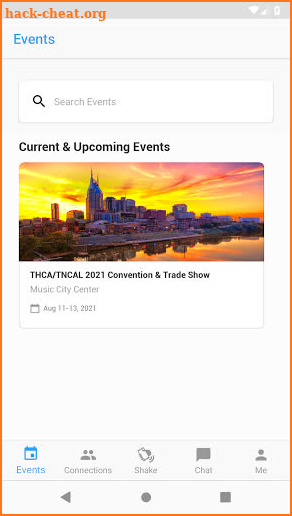 THCA Events screenshot