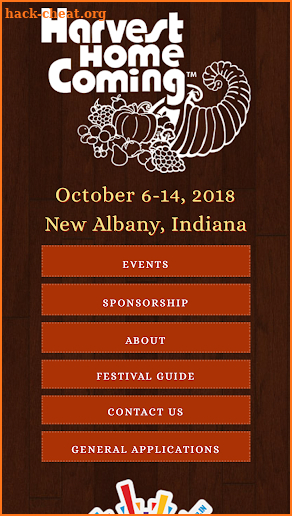 The 2018 Harvest Homecoming Festival Official App screenshot