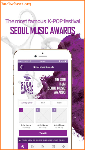 The 28th SMA official voting app for Global screenshot