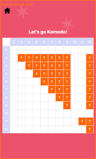 The 38 Times Tables Challenge screenshot