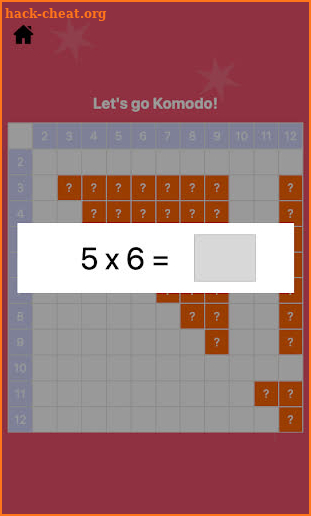 The 38 Times Tables Challenge screenshot