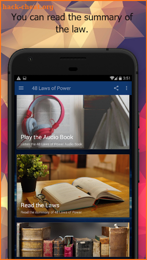 The 48 Laws of Power App screenshot