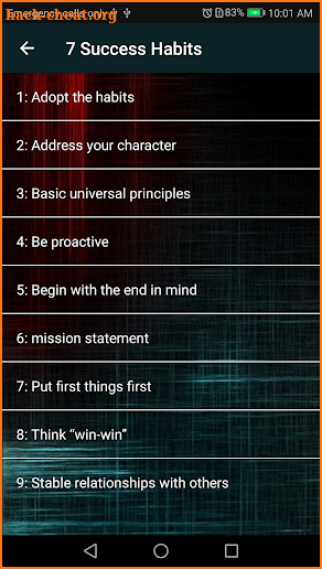 The 7 Habits of Highly Effective People screenshot