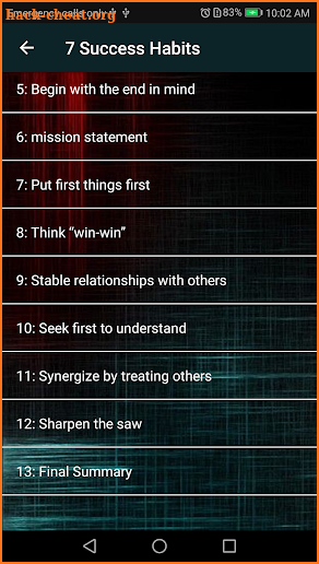 The 7 Habits of Highly Effective People screenshot