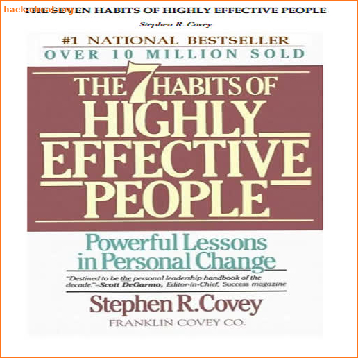 The 7 habits of highly effective people book screenshot