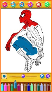 The amazing spider hero Coloring Pages screenshot