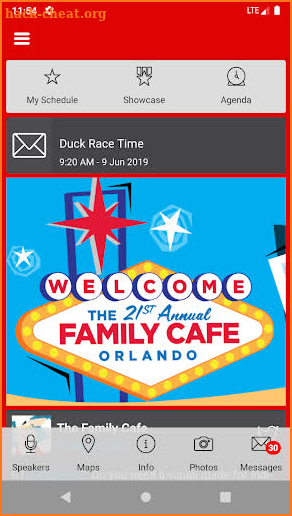 The Annual Family Cafe Event App screenshot