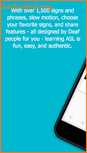 The ASL App screenshot