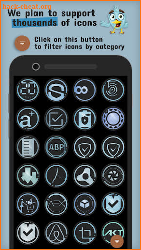The Azulox Icon Pack (Dark version) screenshot