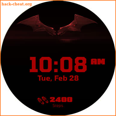 THE BATMAN Logo watch face screenshot