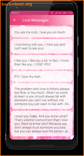 The Best Romantic Love Messages screenshot
