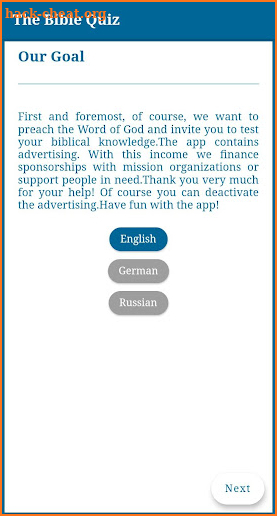 The Bible Quiz screenshot