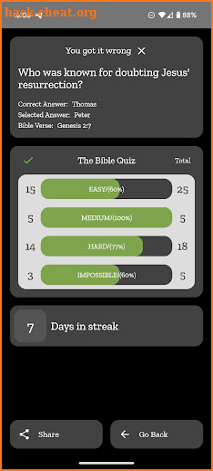 The Bible Quiz screenshot