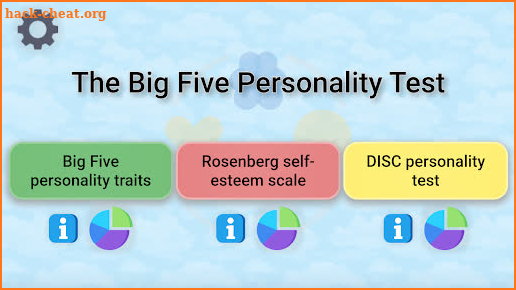 The Big Five Personality Test screenshot
