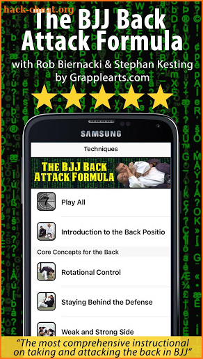 The BJJ Back Attacks Formula screenshot