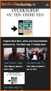 The Black App screenshot