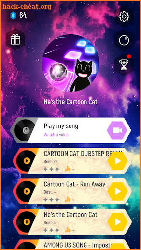The Black Cartoon Cat - Dance  screenshot