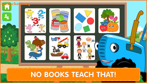 The Blue Tractor Funny Learning! Game for Toddlers screenshot