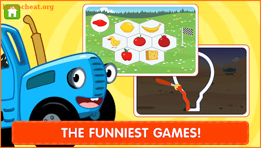 The Blue Tractor Funny Learning! Game for Toddlers screenshot