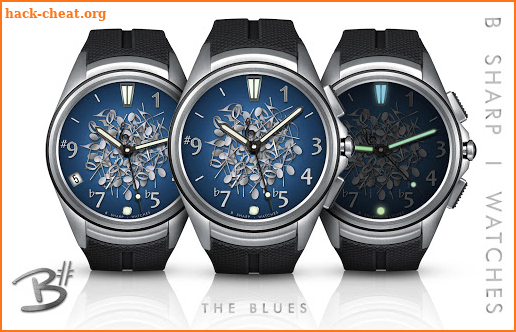 The Blues - FREE  -  Luxury analog watch face screenshot