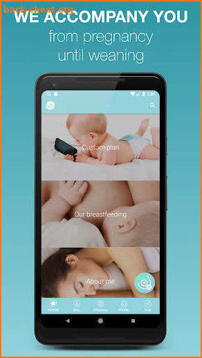 The breastfeeding expert in your pocket screenshot