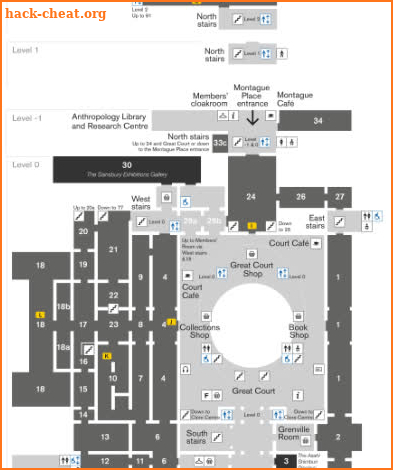 The British Museum Indoor Map 2019 screenshot