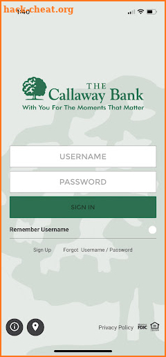 The Callaway Bank Mobile screenshot