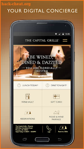 The Capital Grille Concierge screenshot