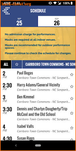 The Carrboro Music Festival screenshot