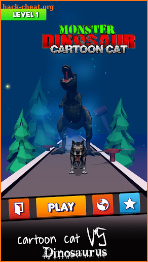 The Cartoon Cat VS Dino 3D Games screenshot
